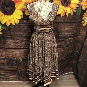 Plenty by Tracy Reese Dress V-neck Smocking Size 2